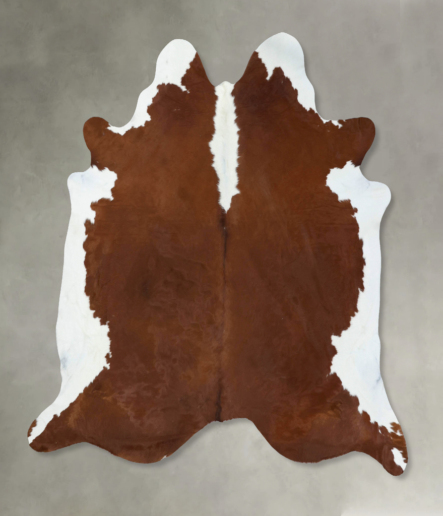 Hereford XX-Large Brazilian Cowhide Rug 7'11"H x 7'8"W #B18025 by Hudson Hides
