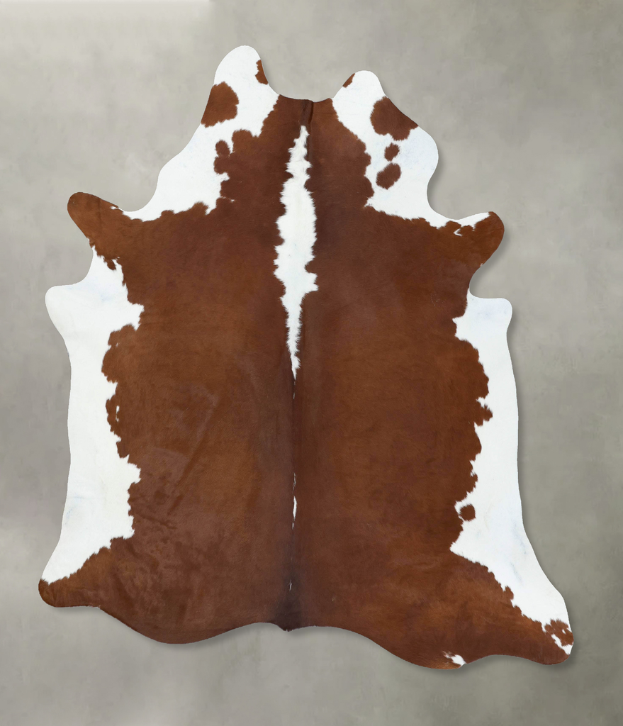 Hereford XX-Large Brazilian Cowhide Rug 7'11"H x 6'7"W #B18026 by Hudson Hides