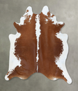 Hereford XX-Large Brazilian Cowhide Rug 8'1"H x 6'10"W #B18027 by Hudson Hides
