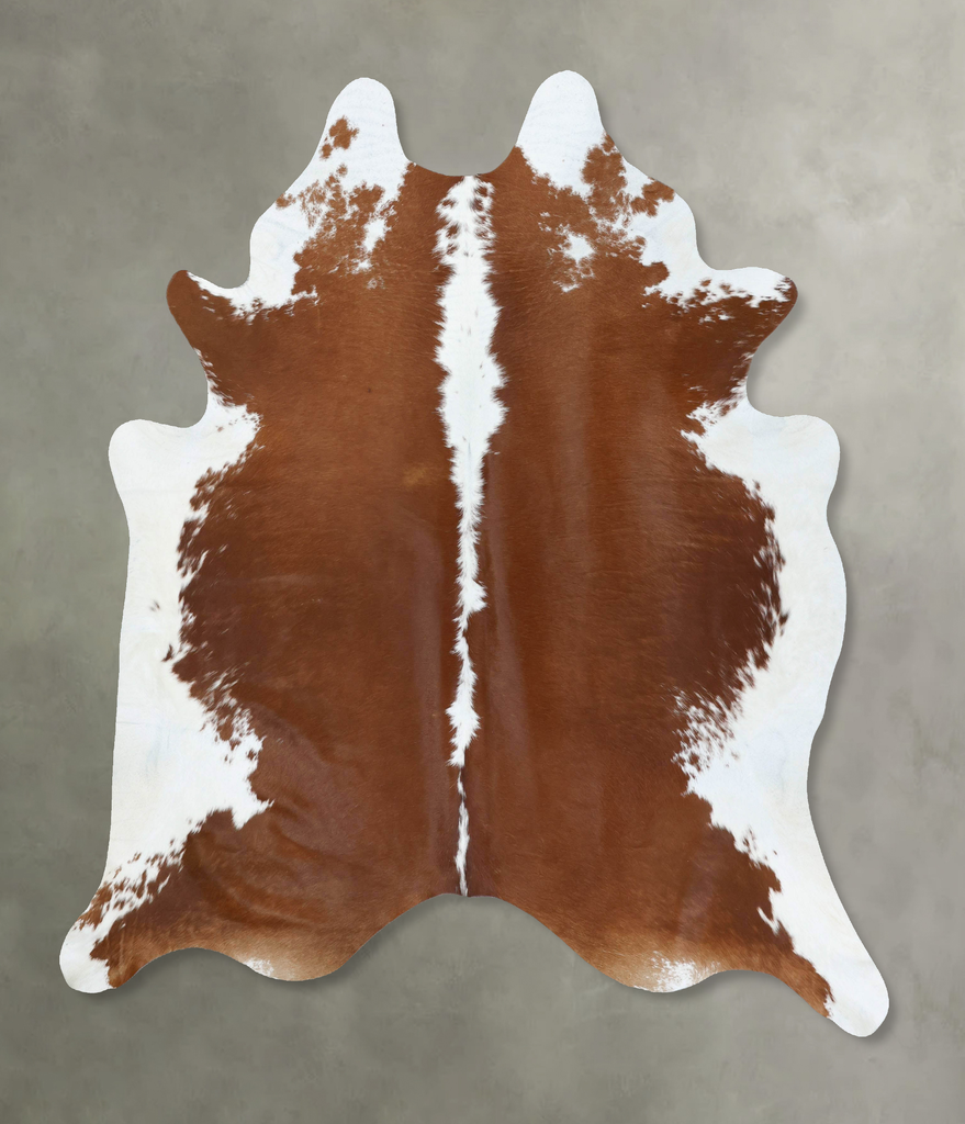 Hereford XX-Large Brazilian Cowhide Rug 8'1"H x 6'10"W #B18027 by Hudson Hides