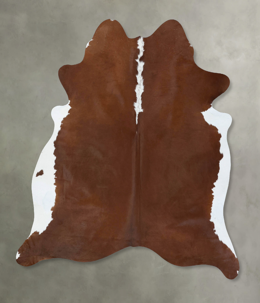 Hereford X-Large Brazilian Cowhide Rug 7'4"H x 6'5"W #B18028 by Hudson Hides