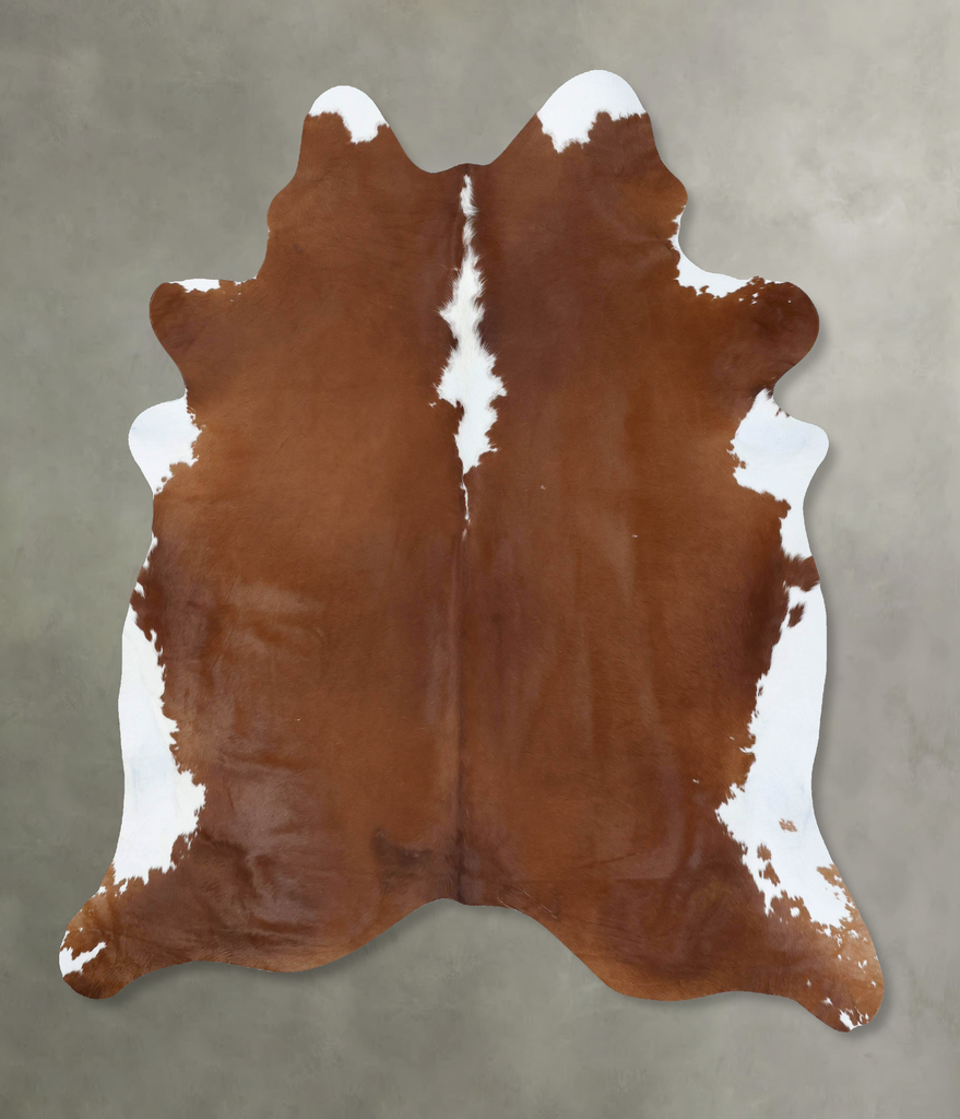 Hereford XX-Large Brazilian Cowhide Rug 7'9"H x 6'7"W #B18029 by Hudson Hides