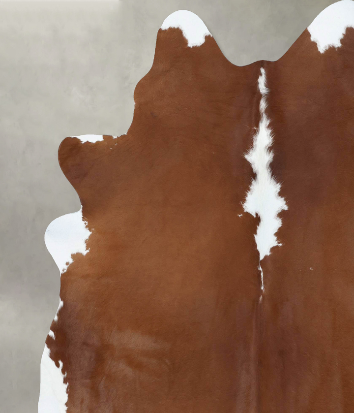 Hereford XX-Large Brazilian Cowhide Rug 7'9"H x 6'7"W #B18029 by Hudson Hides