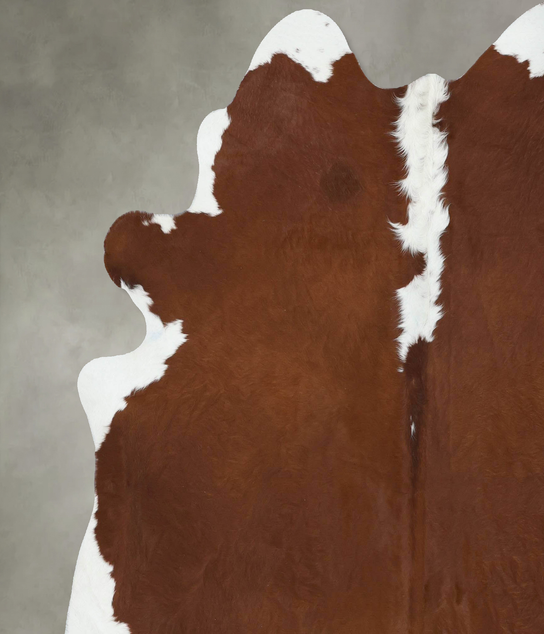 Hereford XX-Large Brazilian Cowhide Rug 7'11"H x 6'10"W #B18030 by Hud