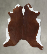 Hereford XX-Large Brazilian Cowhide Rug 7'9"H x 6'8"W #B18035 by Hudson Hides