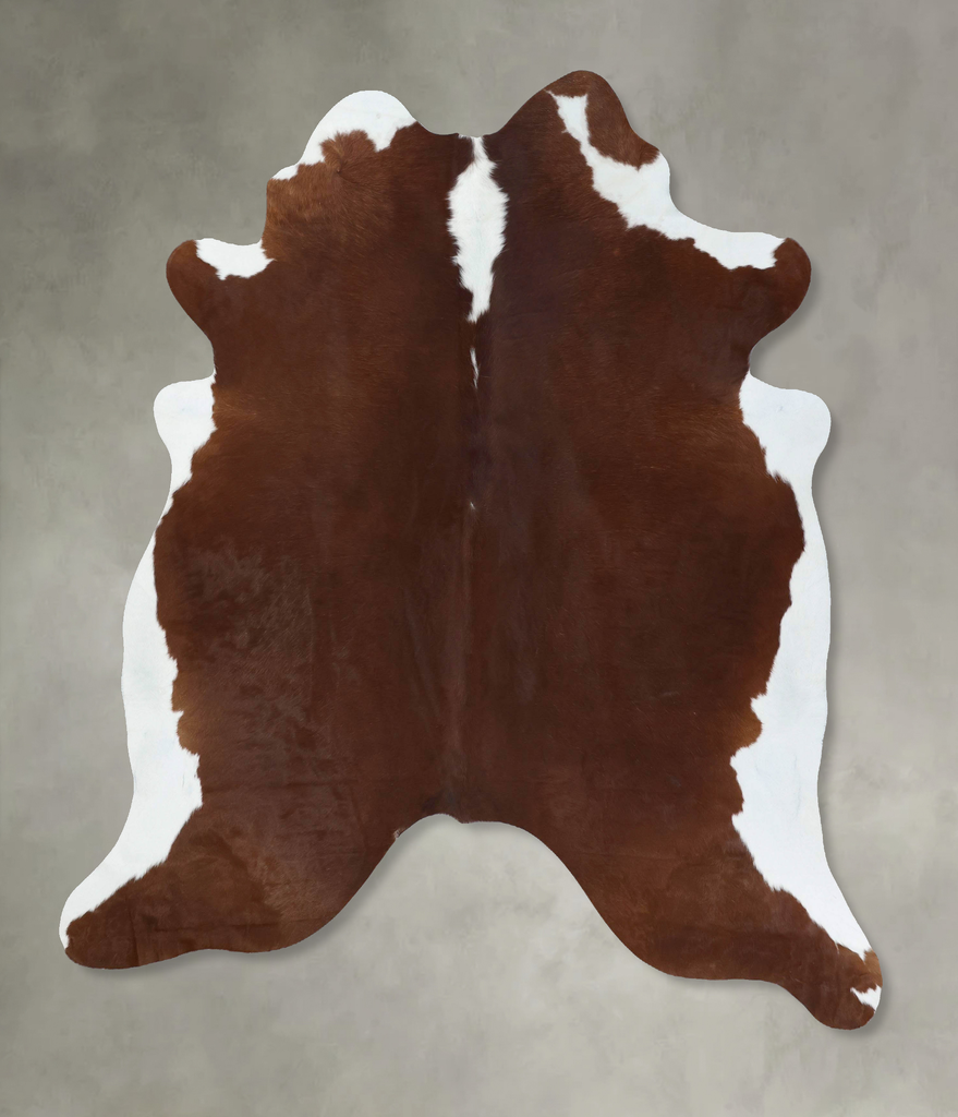 Hereford XX-Large Brazilian Cowhide Rug 7'9"H x 6'8"W #B18035 by Hudson Hides