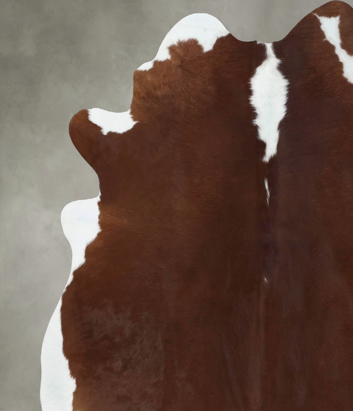 Hereford XX-Large Brazilian Cowhide Rug 7'9"H x 6'8"W #B18035 by Hudson Hides