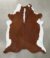 Hereford XX-Large Brazilian Cowhide Rug 8'3"H x 7'7"W #B18039 by Hudson Hides