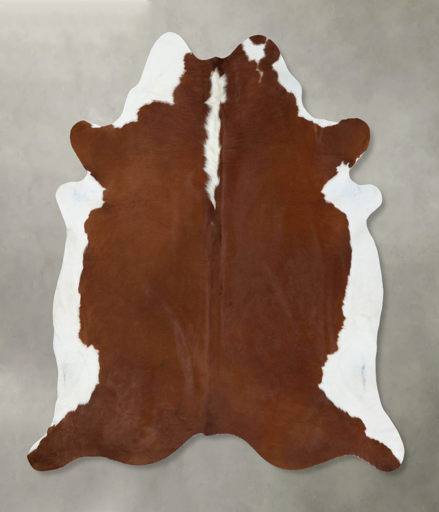 Hereford XX-Large Brazilian Cowhide Rug 8'3"H x 7'7"W #B18039 by Hudson Hides
