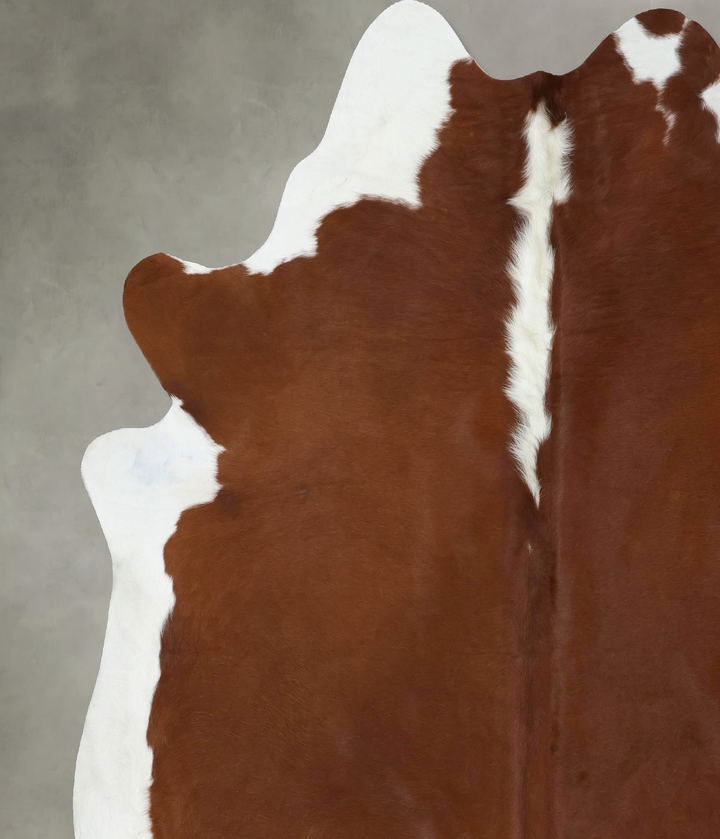 Hereford XX-Large Brazilian Cowhide Rug 8'3"H x 7'7"W #B18039 by Hudson Hides