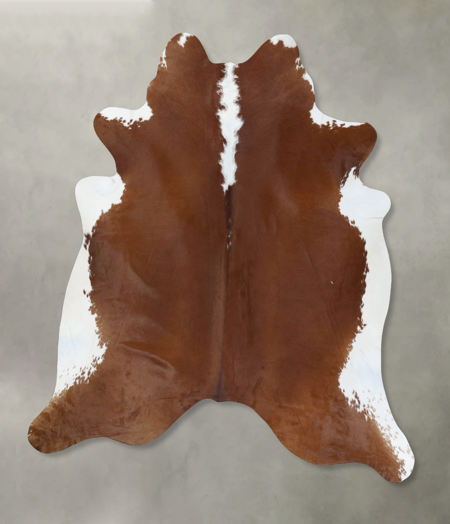 Hereford XX-Large Brazilian Cowhide Rug 7'9"H x 7'0"W #B18041 by Hudson Hides