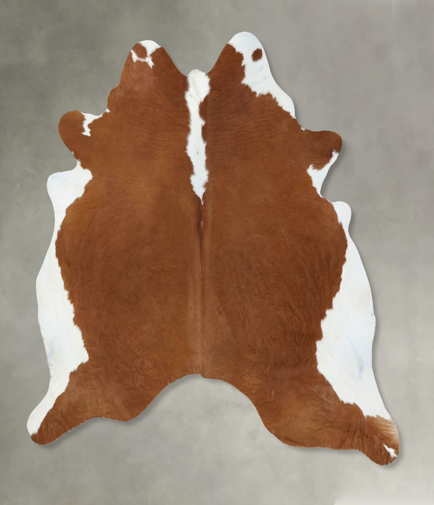 Hereford XX-Large Brazilian Cowhide Rug 7'7"H x 7'1"W #B18042 by Hudson Hides