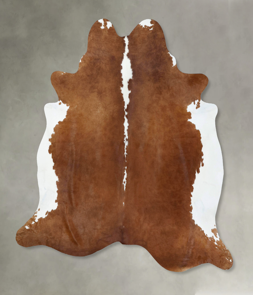 Hereford XX-Large Brazilian Cowhide Rug 7'10"H x 7'1"W #B18044 by Hudson Hides
