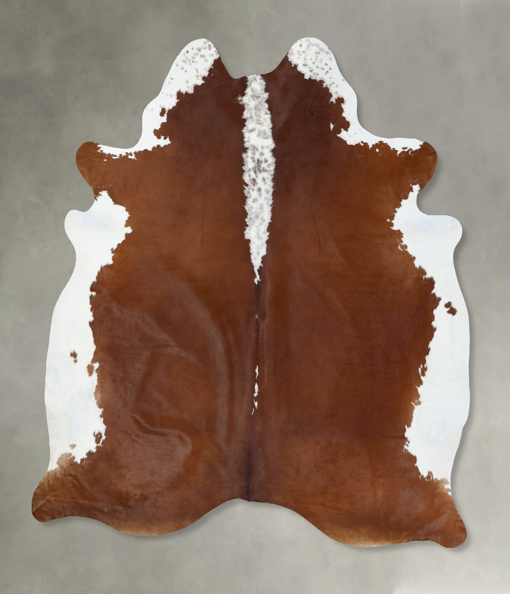 Hereford XX-Large Brazilian Cowhide Rug 7'9"H x 6'9"W #B18046 by Hudson Hides