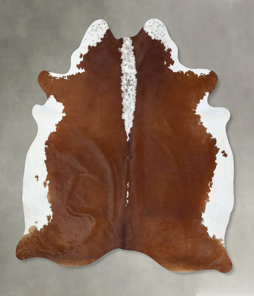 Hereford XX-Large Brazilian Cowhide Rug 7'9"H x 6'9"W #B18046 by Hudson Hides