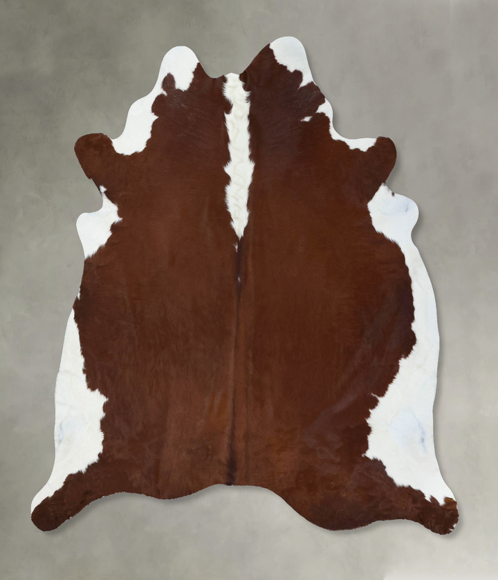 Hereford XX-Large Brazilian Cowhide Rug 7'10"H x 7'3"W #B18047 by Hudson Hides