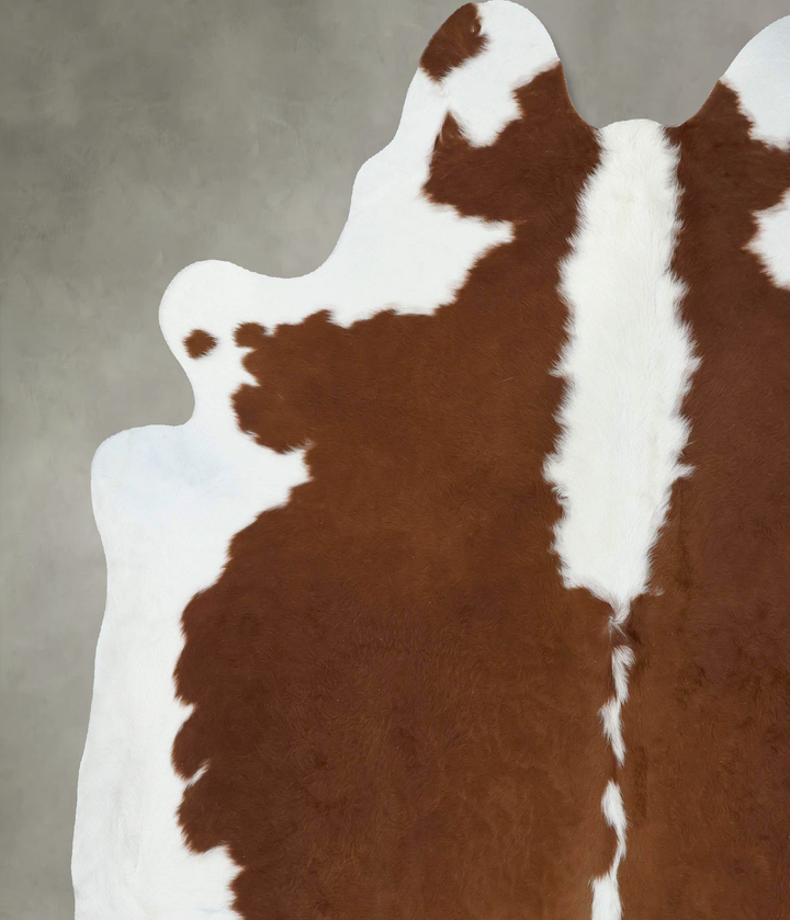 Hereford XX-Large Brazilian Cowhide Rug 8'1"H x 7'5"W #B18056 by Hudson Hides