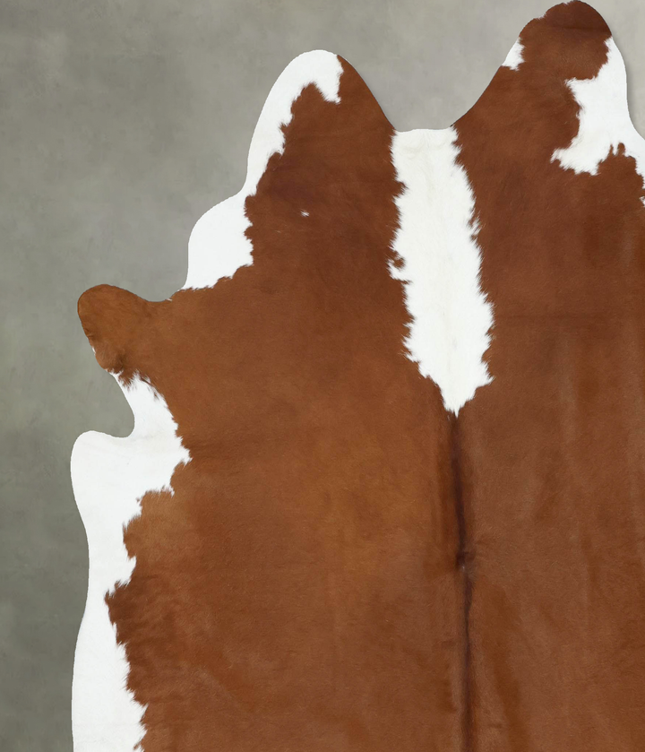Hereford XX-Large Brazilian Cowhide Rug 7'8"H x 6'11"W #B18058 by Hudson Hides