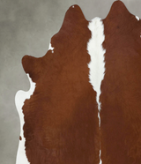 Hereford X-Large Brazilian Cowhide Rug 7'1"H x 7'1"W #B18059 by Hudson Hides