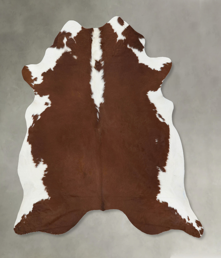 Hereford XX-Large Brazilian Cowhide Rug 7'8"H x 6'7"W #B18060 by Hudson Hides