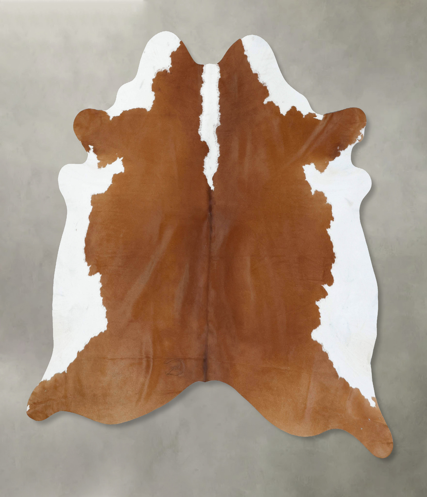 Hereford XX-Large Brazilian Cowhide Rug 8'1"H x 7'5"W #B18063 by Hudson Hides