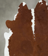 Hereford XX-Large Brazilian Cowhide Rug 7'9"H x 7'0"W #B18066 by Hudson Hides