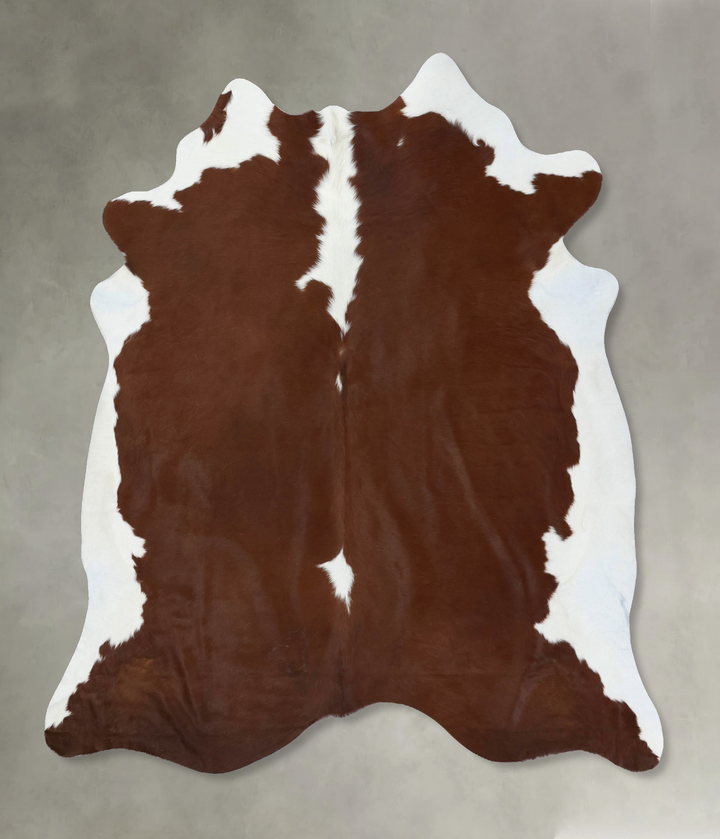 Hereford XX-Large Brazilian Cowhide Rug 7'6"H x 7'0"W #B18068 by Hudson Hides