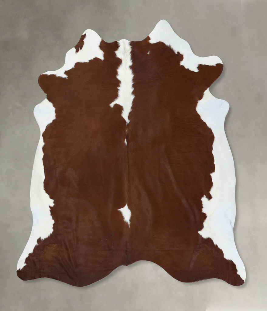 Hereford XX-Large Brazilian Cowhide Rug 7'6"H x 7'0"W #B18068 by Hudson Hides