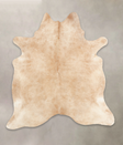 Beige X-Large Brazilian Cowhide Rug 7'2"H x 6'7"W #B1807 by Hudson Hides