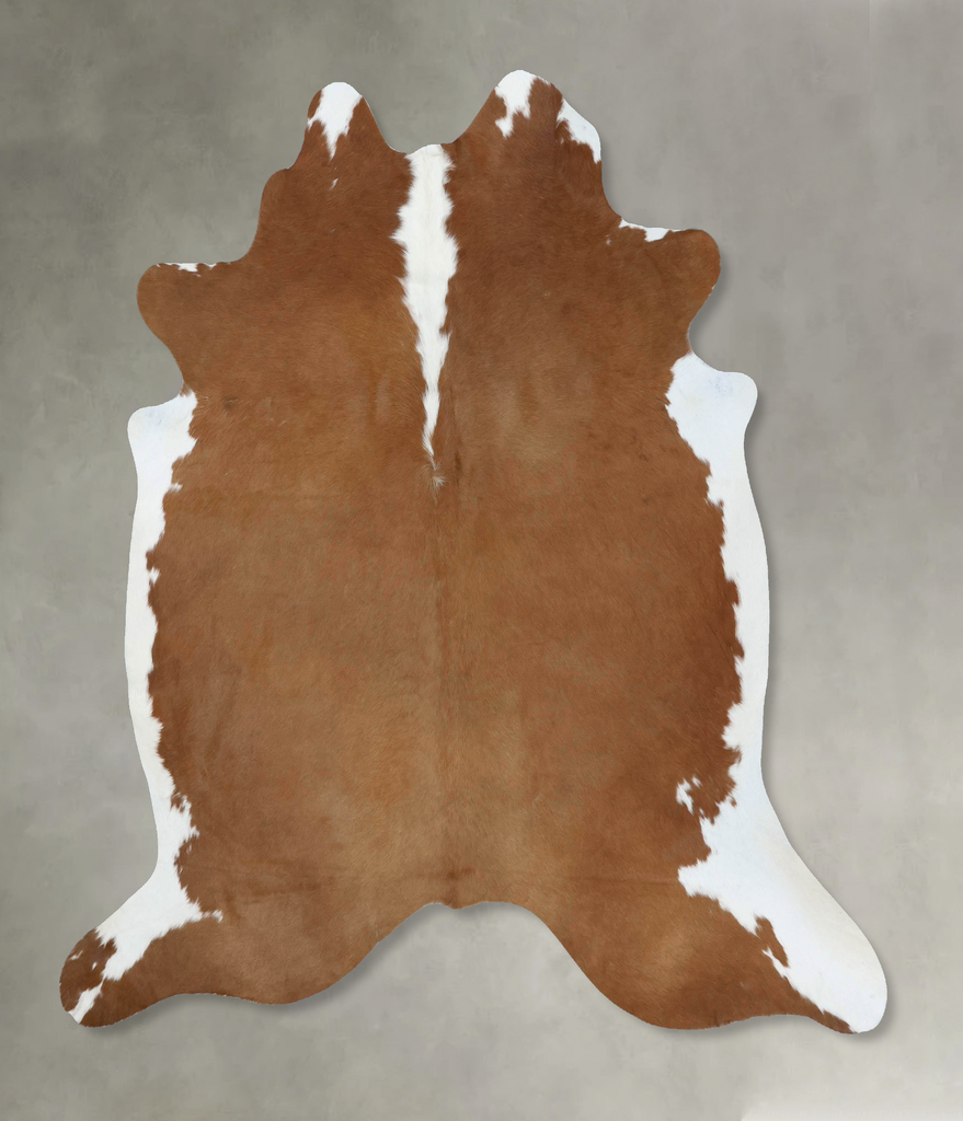 Hereford X-Large Brazilian Cowhide Rug 7'2"H x 6'11"W #B18073 by Hudson Hides