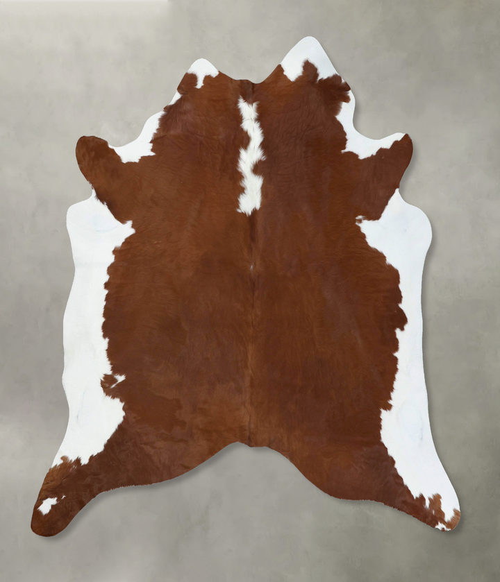 Hereford XX-Large Brazilian Cowhide Rug 7'10"H x 7'1"W #B18074 by Hudson Hides