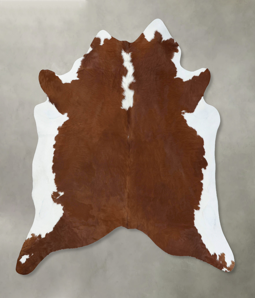 Hereford XX-Large Brazilian Cowhide Rug 7'10"H x 7'1"W #B18074 by Hudson Hides
