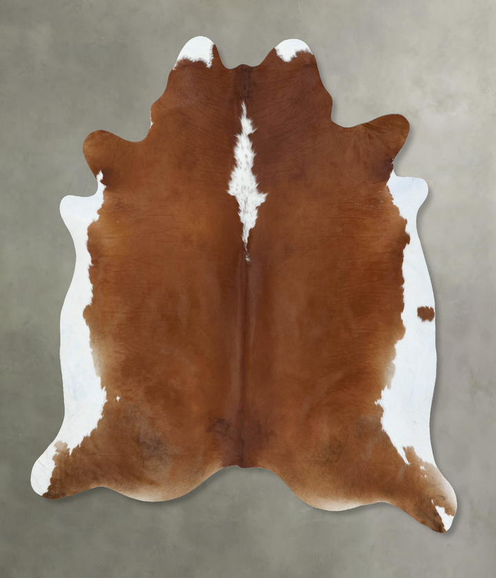 Hereford XX-Large Brazilian Cowhide Rug 7'11"H x 7'1"W #B18076 by Hudson Hides
