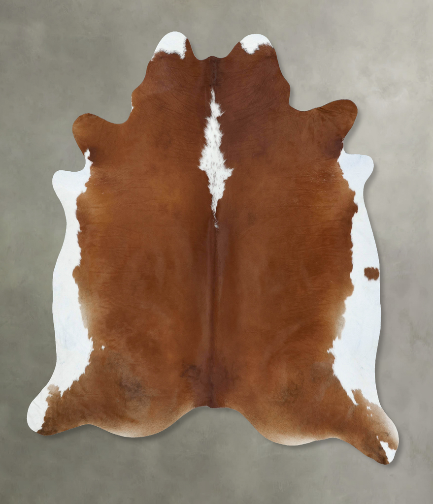 Hereford XX-Large Brazilian Cowhide Rug 7'11"H x 7'1"W #B18076 by Hudson Hides