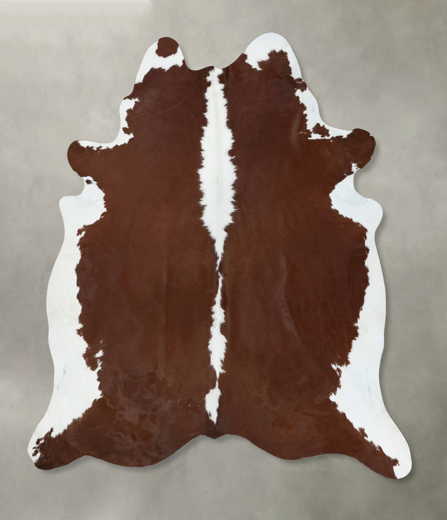 Hereford XX-Large Brazilian Cowhide Rug 7'9"H x 6'11"W #B18079 by Hudson Hides
