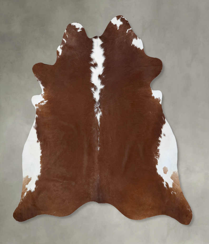 Hereford XX-Large Brazilian Cowhide Rug 7'9"H x 7'8"W #B18080 by Hudson Hides