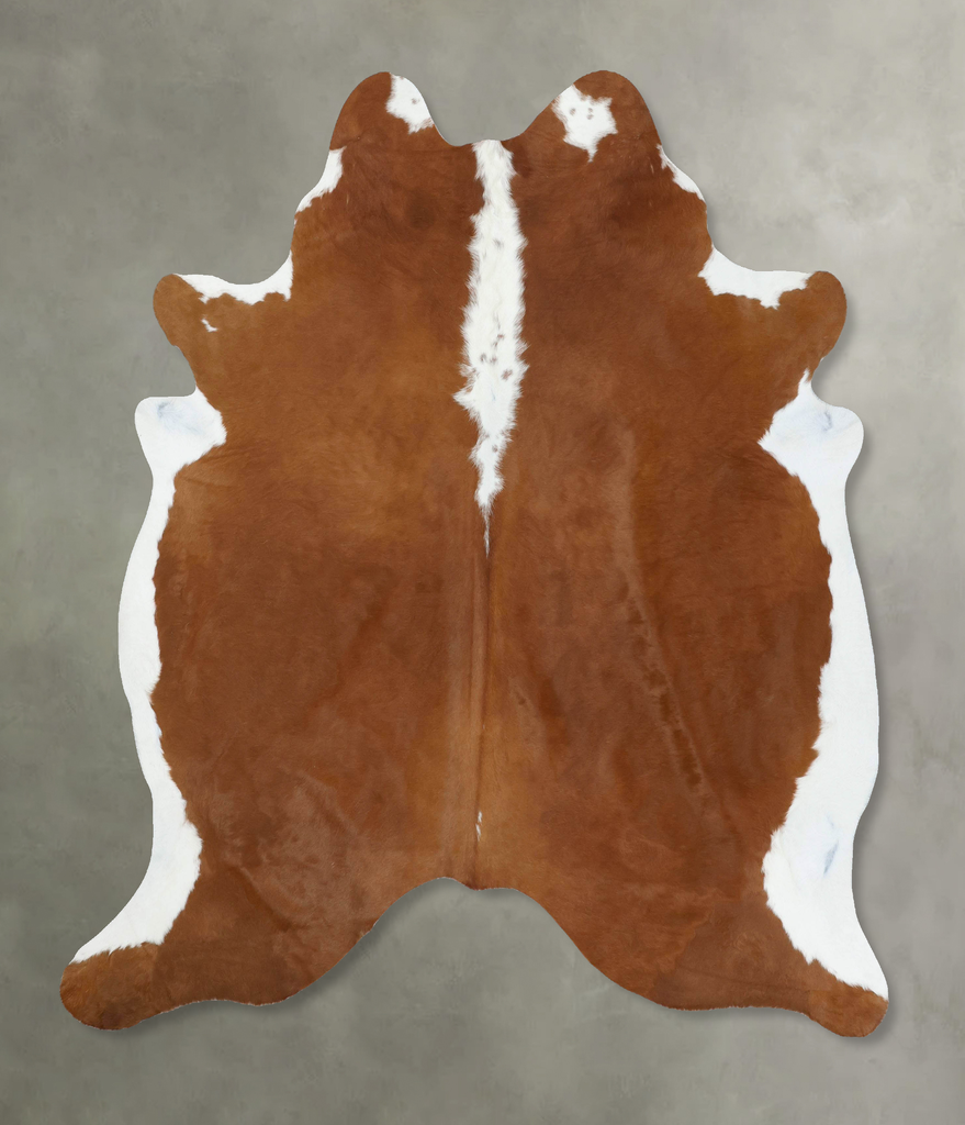 Hereford X-Large Brazilian Cowhide Rug 7'6"H x 6'7"W #B18081 by Hudson Hides