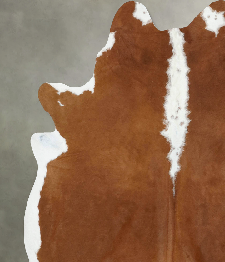 Hereford X-Large Brazilian Cowhide Rug 7'6"H x 6'7"W #B18081 by Hudson Hides