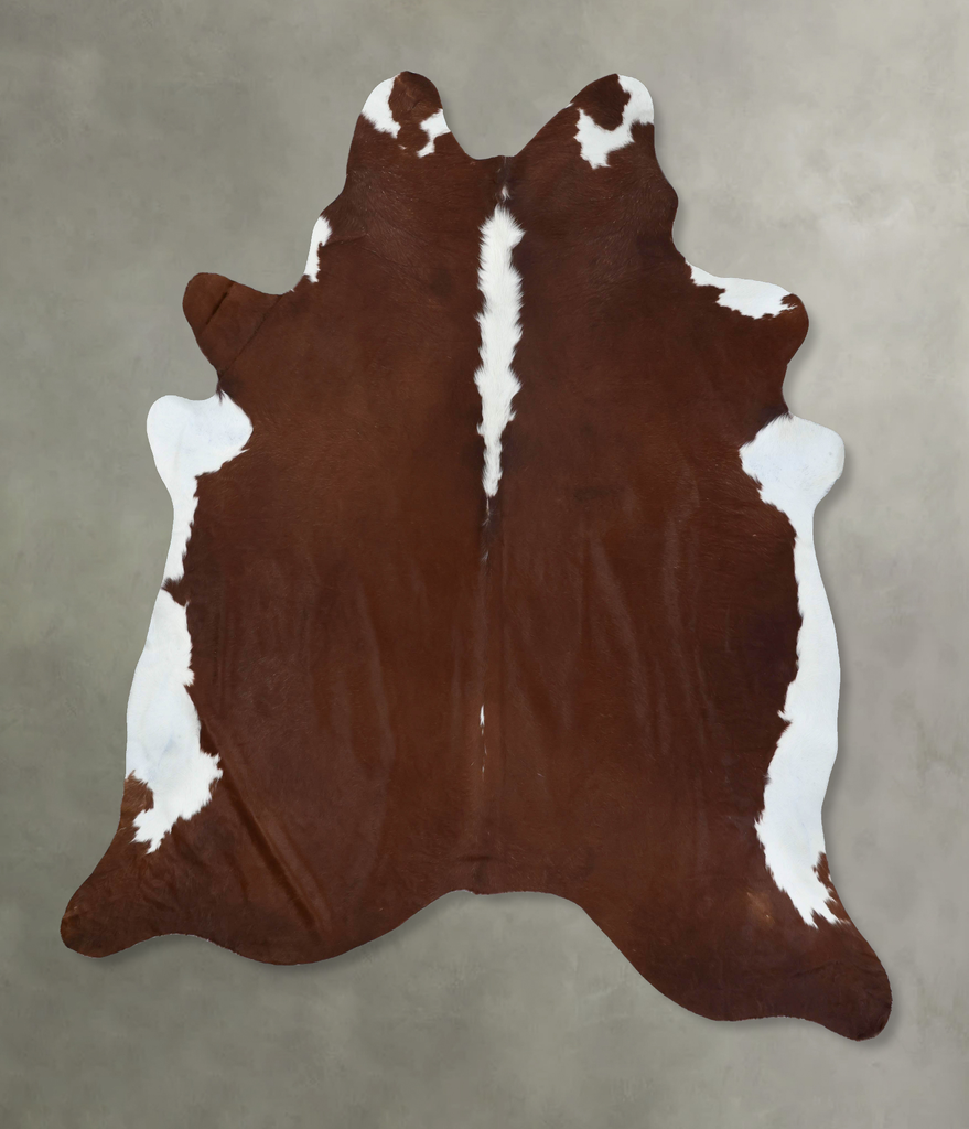 Hereford XX-Large Brazilian Cowhide Rug 8'10"H x 7'10"W #B18083 by Hudson Hides