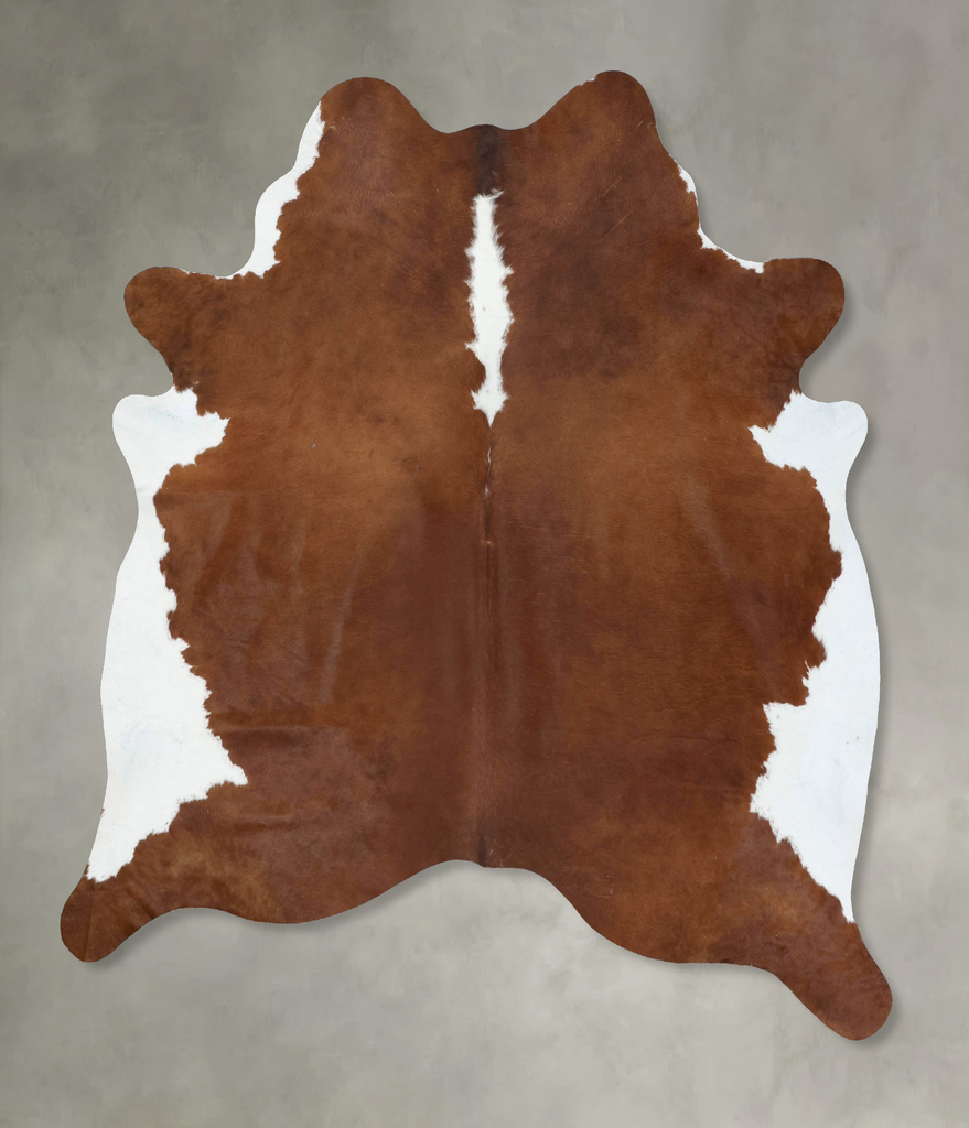 Hereford XX-Large Brazilian Cowhide Rug 8'3"H x 6'10"W #B18087 by Hudson Hides