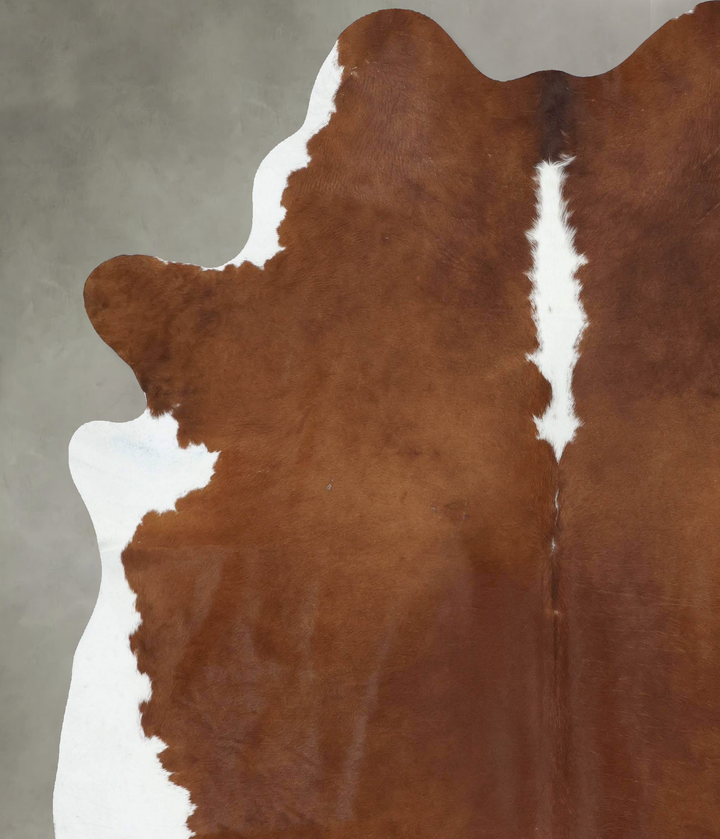 Hereford XX-Large Brazilian Cowhide Rug 8'3"H x 6'10"W #B18087 by Hudson Hides
