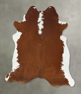 Hereford XX-Large Brazilian Cowhide Rug 7'5"H x 6'11"W #B18092 by Hudson Hides