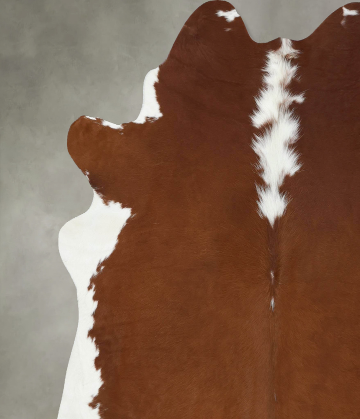 Hereford XX-Large Brazilian Cowhide Rug 7'5"H x 6'11"W #B18092 by Hudson Hides