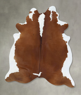 Hereford X-Large Brazilian Cowhide Rug 7'4"H x 6'2"W #B18094 by Hudson Hides