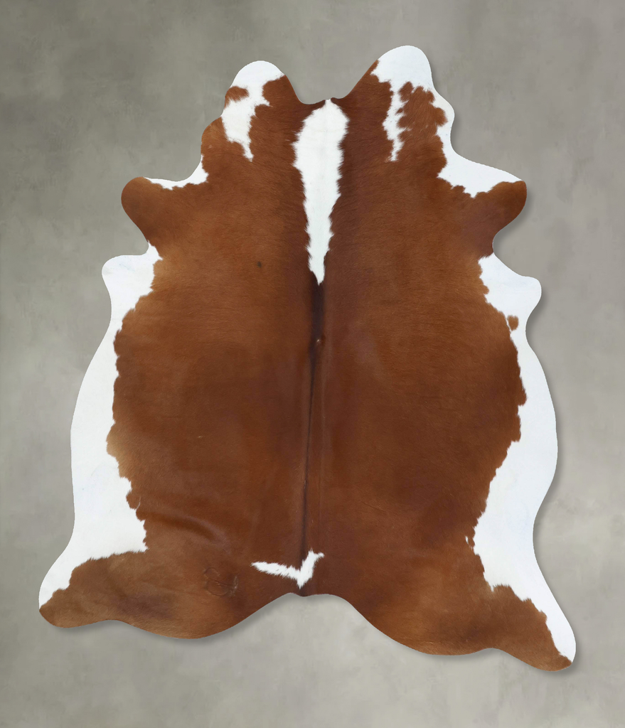 Hereford X-Large Brazilian Cowhide Rug 7'4"H x 6'2"W #B18094 by Hudson Hides