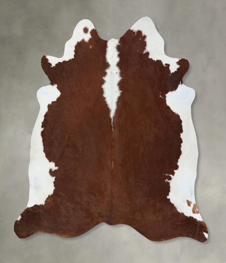 Hereford XX-Large Brazilian Cowhide Rug 7'4"H x 7'5"W #B18095 by Hudson Hides