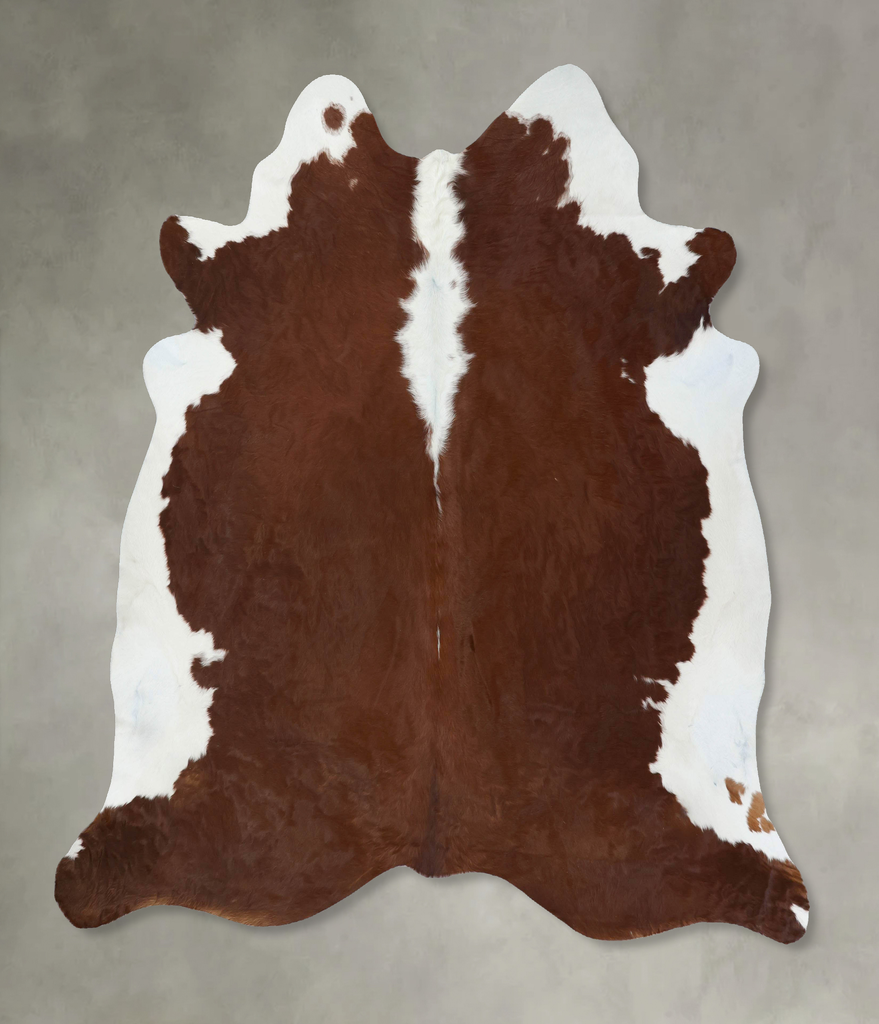Hereford XX-Large Brazilian Cowhide Rug 7'4"H x 7'5"W #B18095 by Hudson Hides