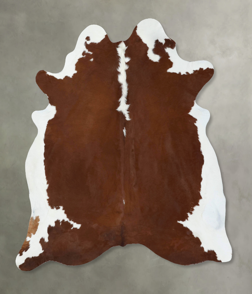 Hereford XX-Large Brazilian Cowhide Rug 8'0"H x 6'10"W #B18098 by Hudson Hides