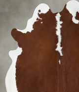 Hereford XX-Large Brazilian Cowhide Rug 8'0"H x 6'10"W #B18098 by Hudson Hides