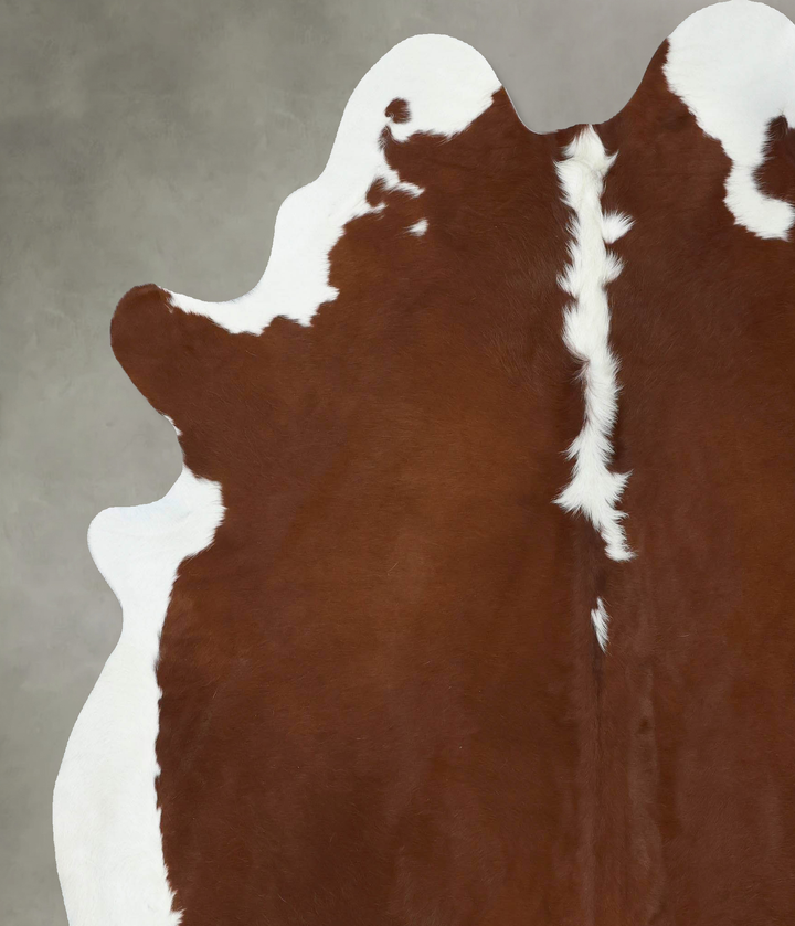 Hereford XX-Large Brazilian Cowhide Rug 8'0"H x 6'10"W #B18098 by Hudson Hides